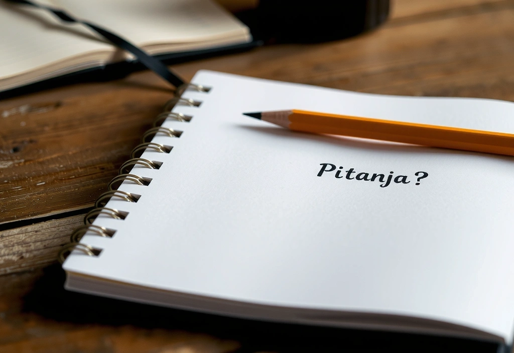 Bilježnica s pitanjima